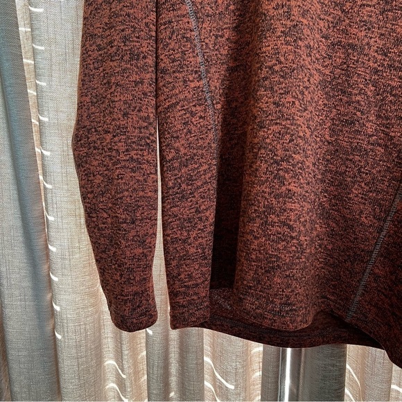 Eddie Bauer Burnt Orange Quarter Zip Fleece Lined Sweater Size Small - Picture 11 of 12